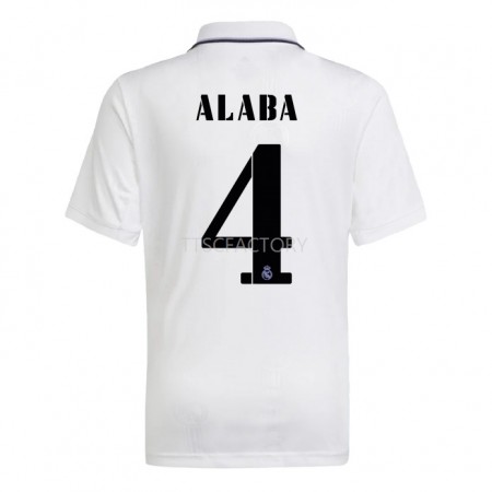 Billiga Fotbollströjor Real Madrid Alaba 4 Hemma tröja 2022/23 Kortärmad